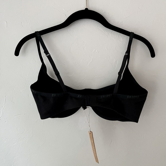 🖤SKIMS COTTON LOGO UNDERWIRE DEMI BRA IN SOOT 32A 32C 34B 34C 34DDD 36D - Picture 5 of 6